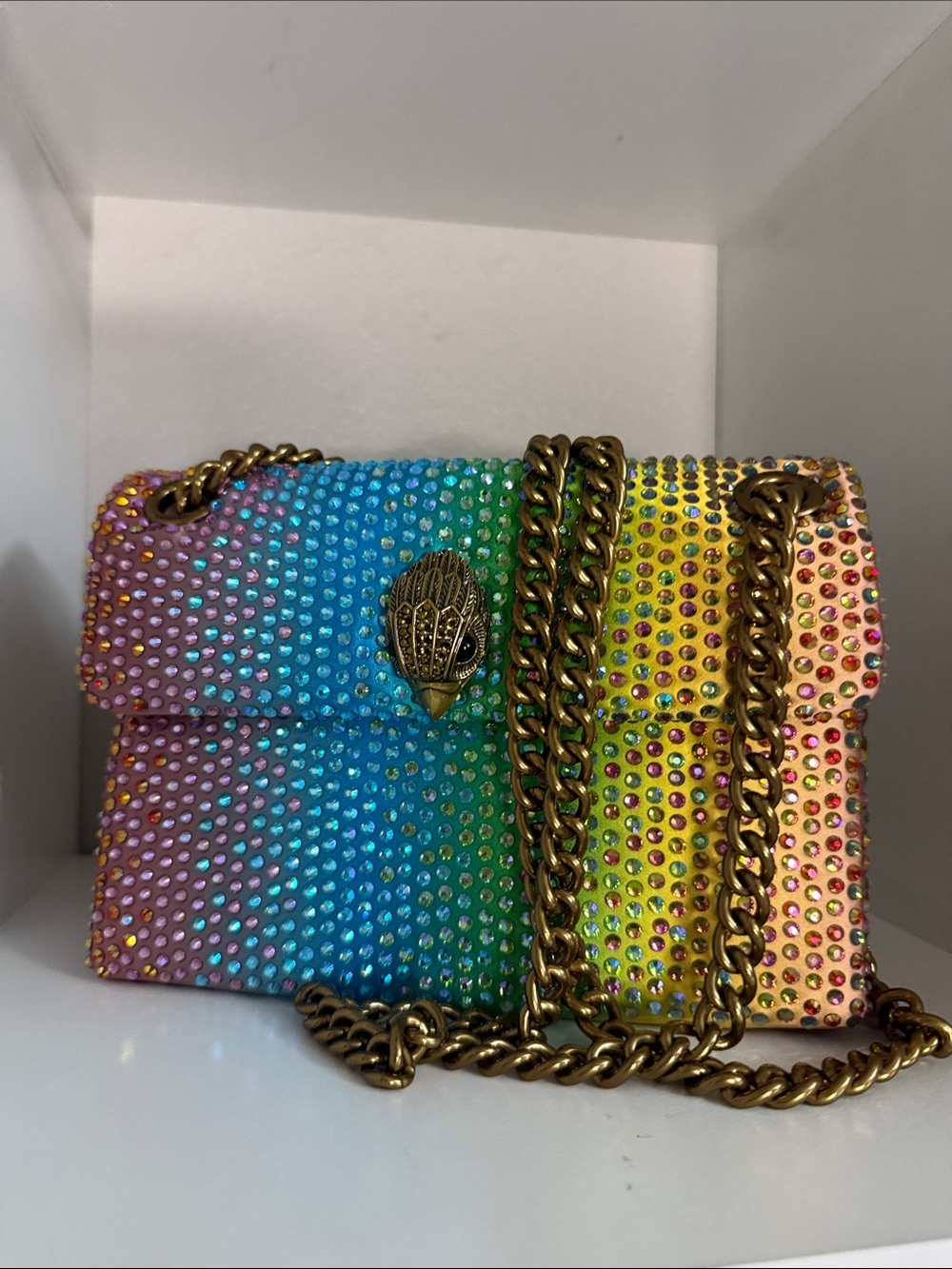 Kurt Geiger Multicolor Crystal-Embellished Kensington NWT - Picture 2 of 11